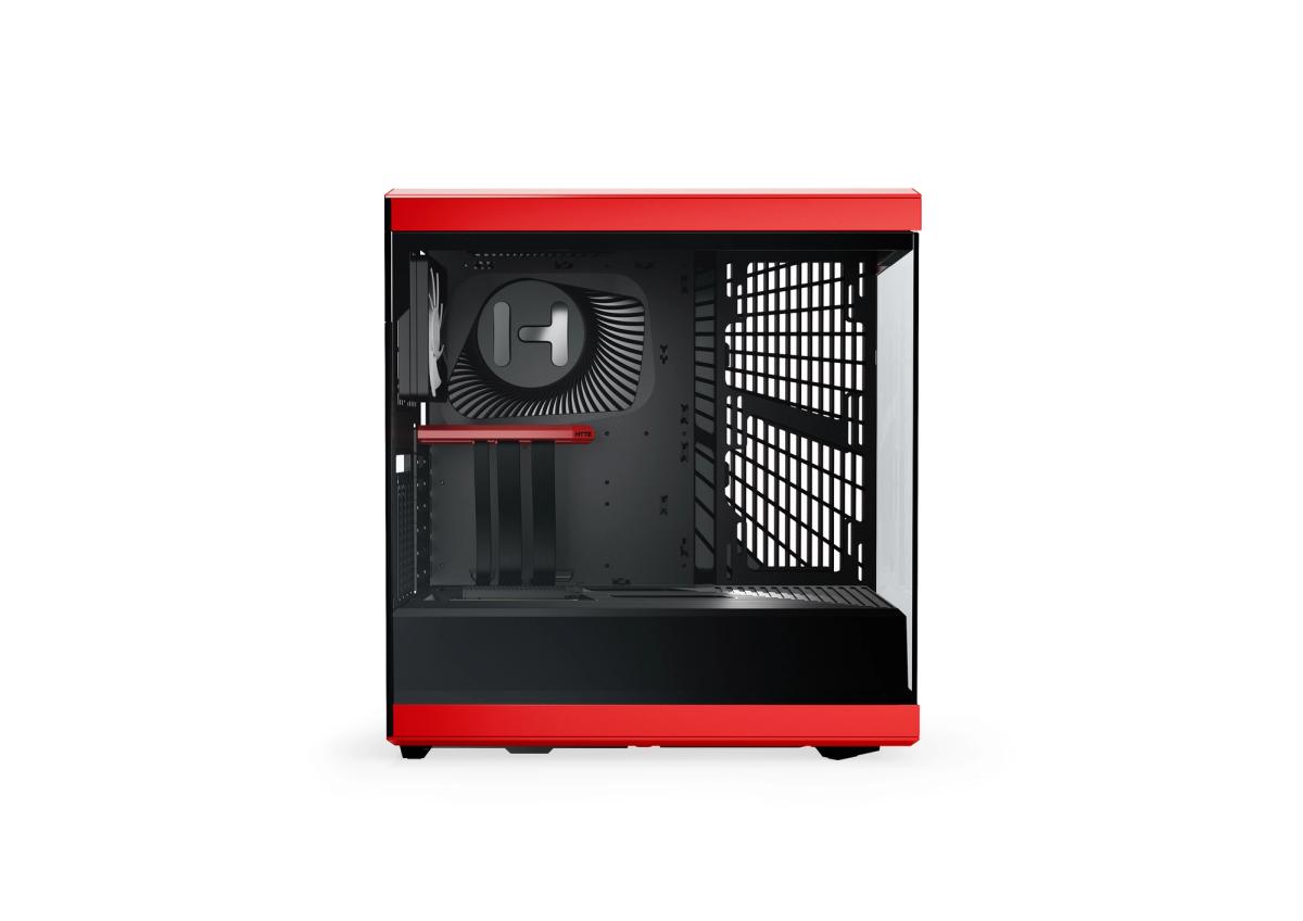 Y40 - ATX PC Cases with PCIe 4.0 Riser - Black Cherry | HYTE