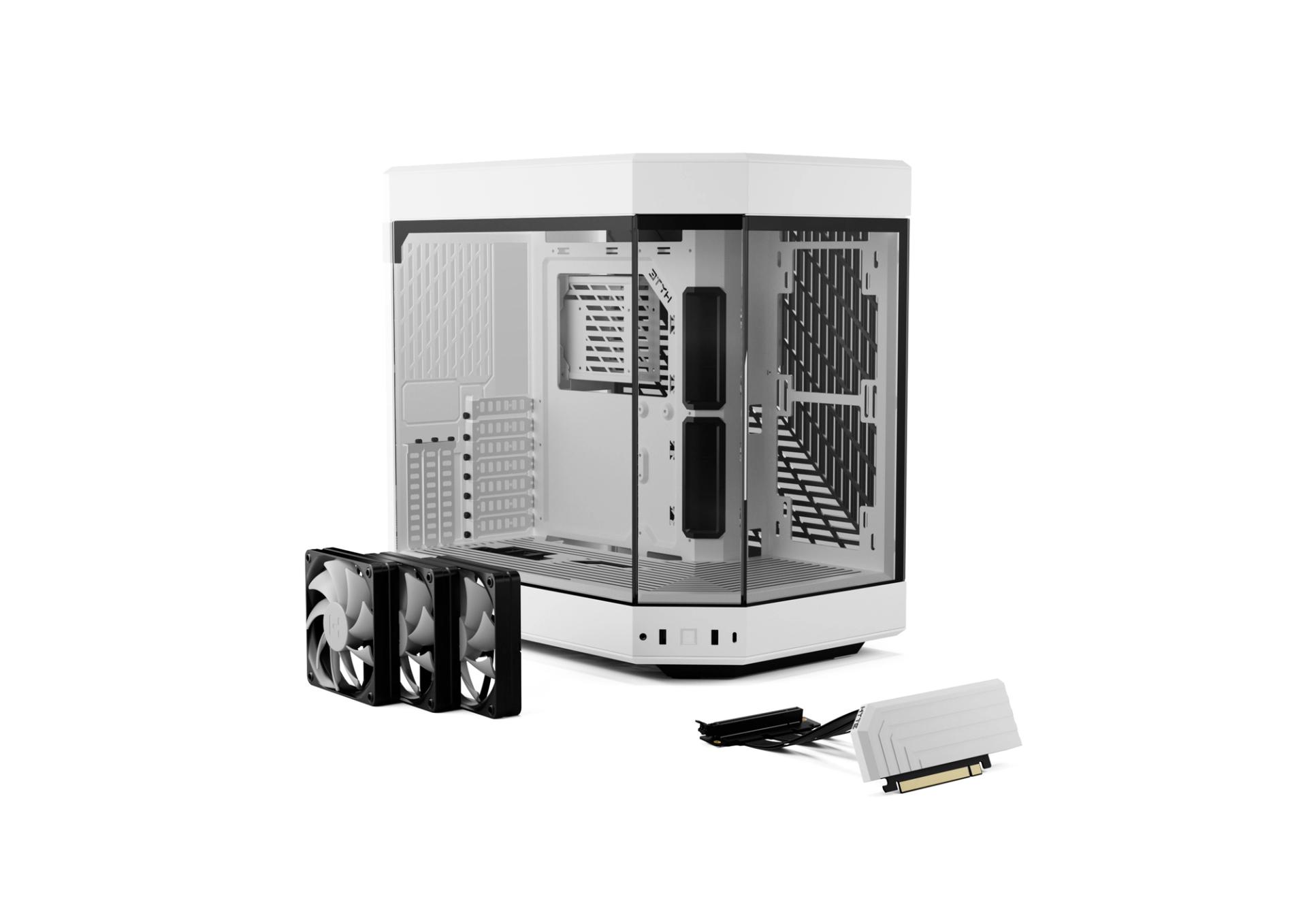Premium Mid-Tower ATX PC Case - R1 Snow White | HYTE