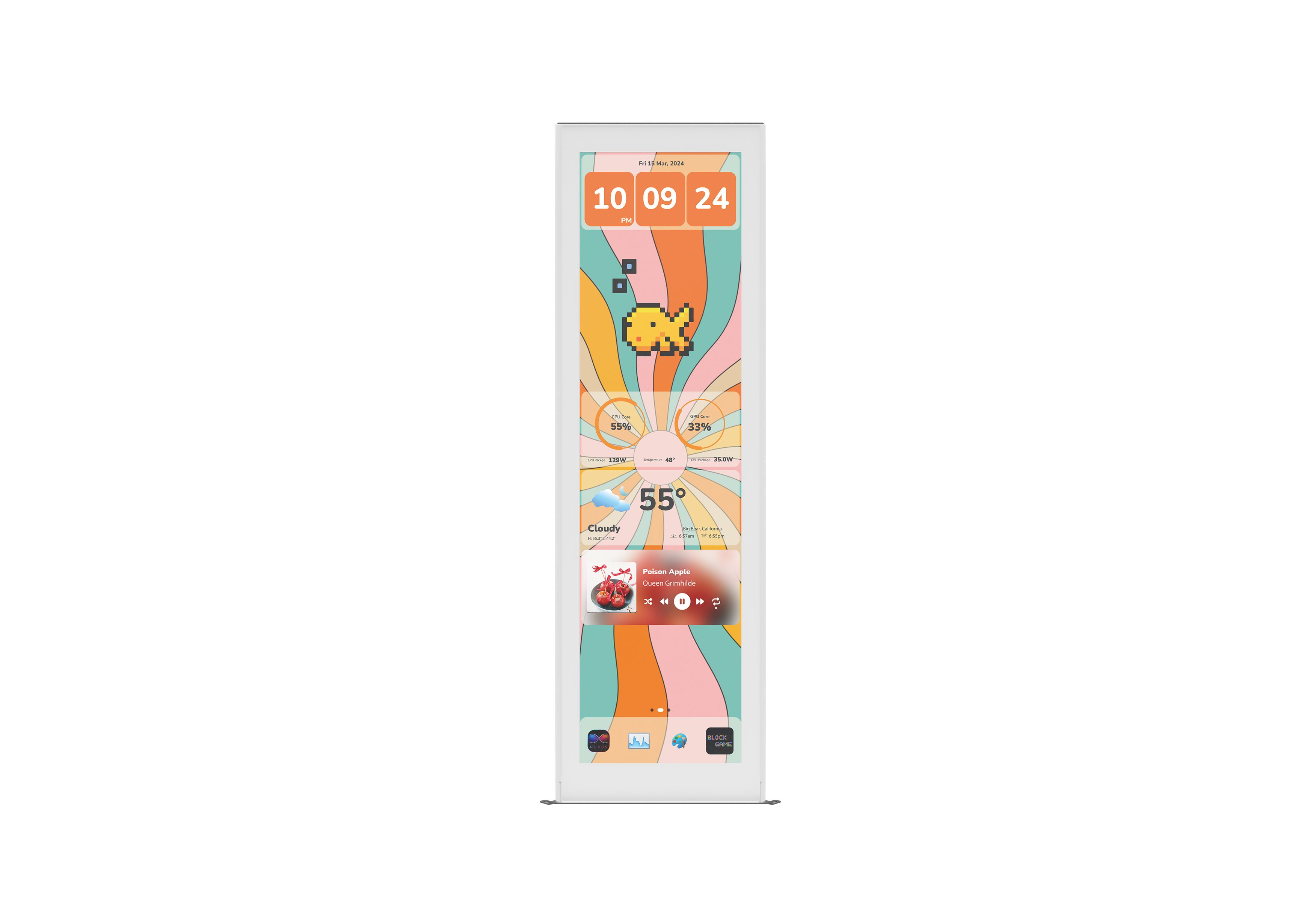 Y70 touch infinite Display Upgrade - Snow White | HYTE