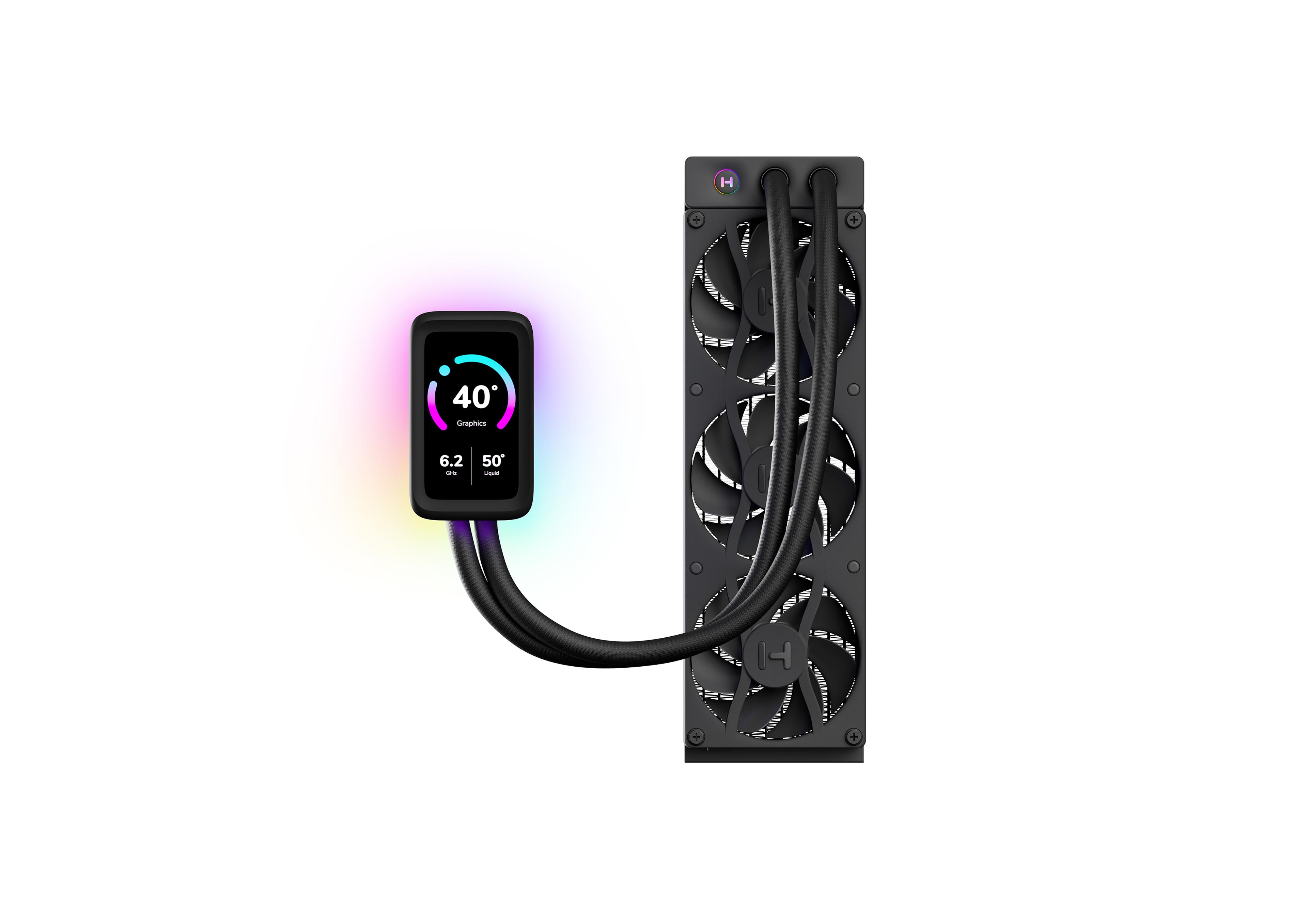 HYTE THICC Q80 Trio - Digital Processor Cooling - Pitch Black