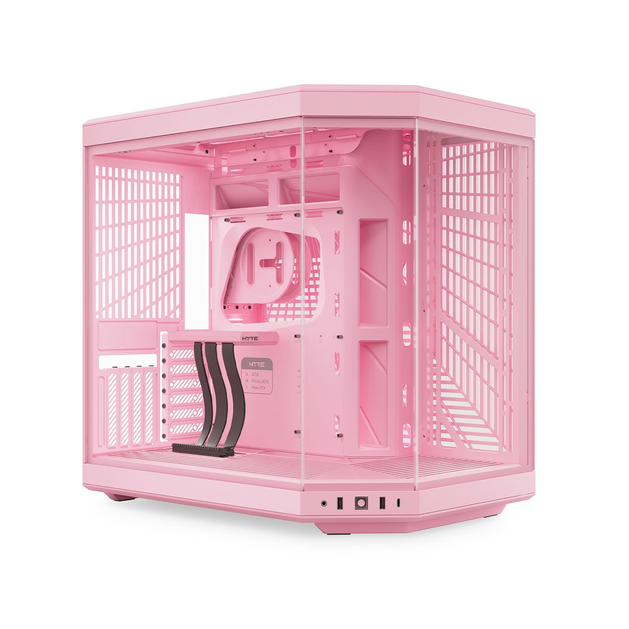 Y70 - Our New Pc Case With Lcd Screen - Strawberry Milk 