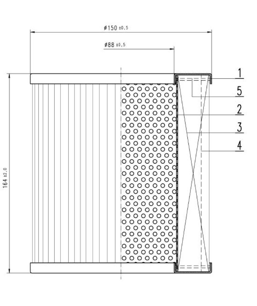 Technical drawing of Filter SIG 03
