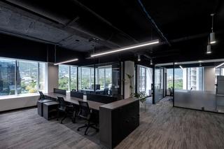 Open office and private office