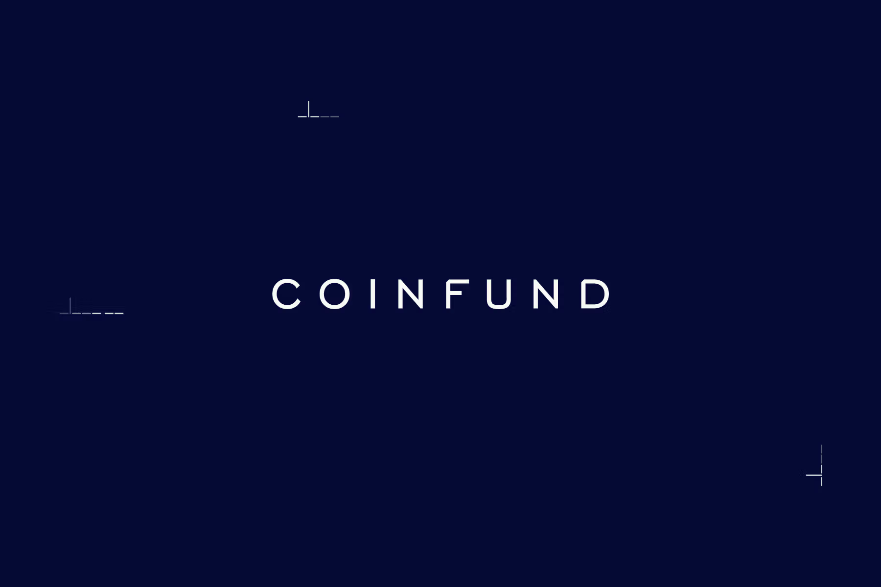 Coinfund wordmark with binary details