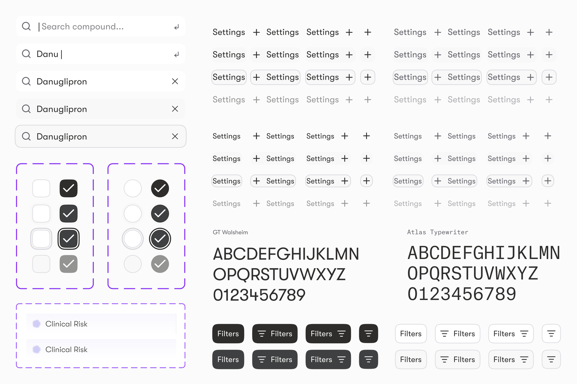 Components from Axiom's atomic design system