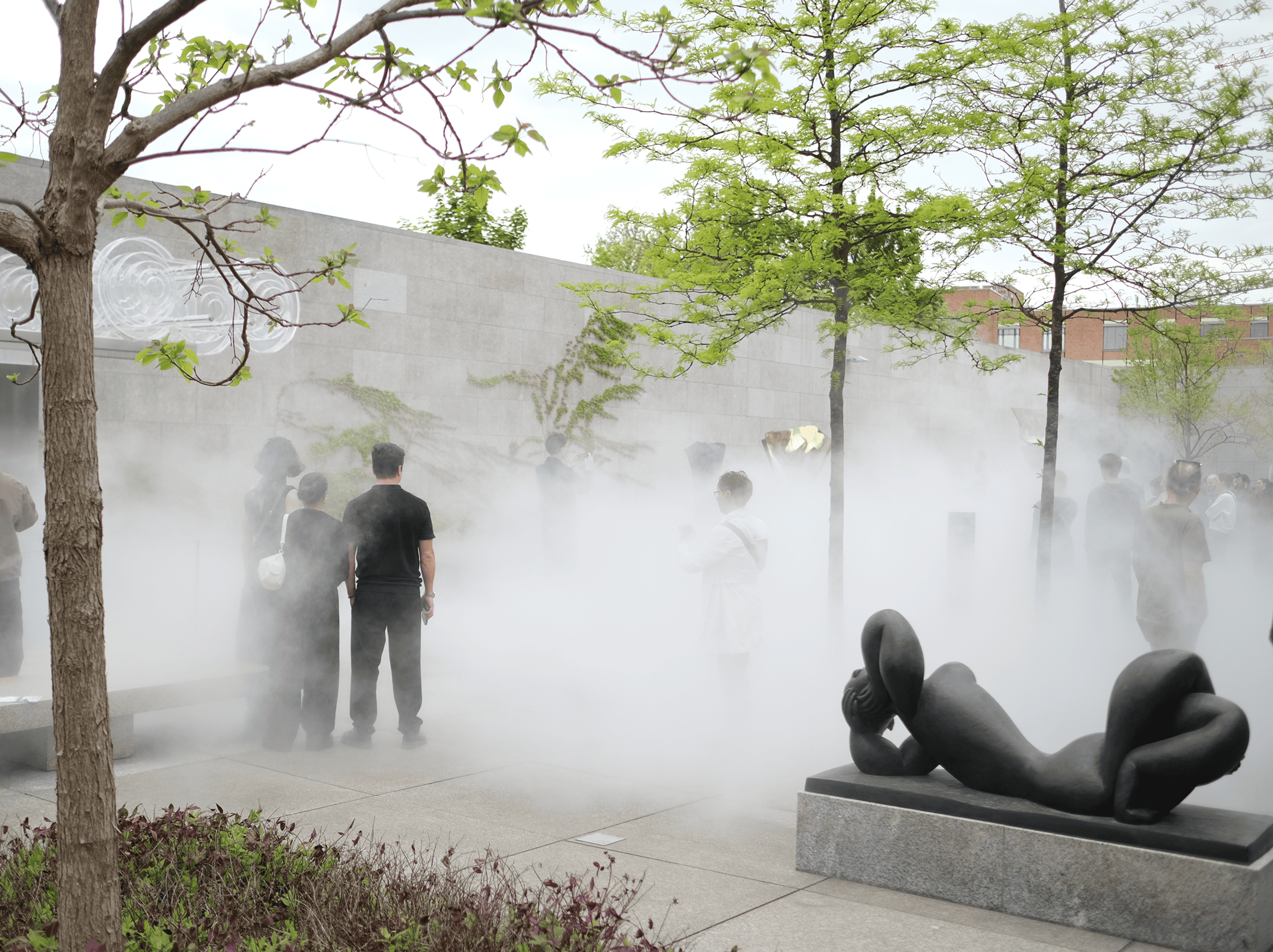 Garden of Neue Nationalgalerie during Berlin Art Week