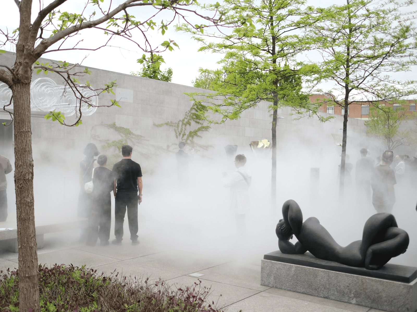 Garden of Neue Nationalgalerie during Berlin Art Week