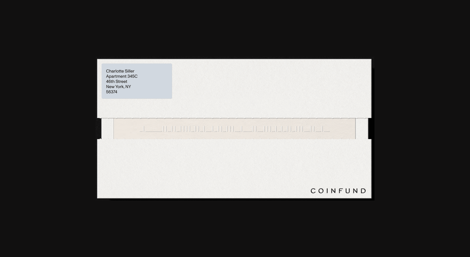 Rippable envelope with branded elements