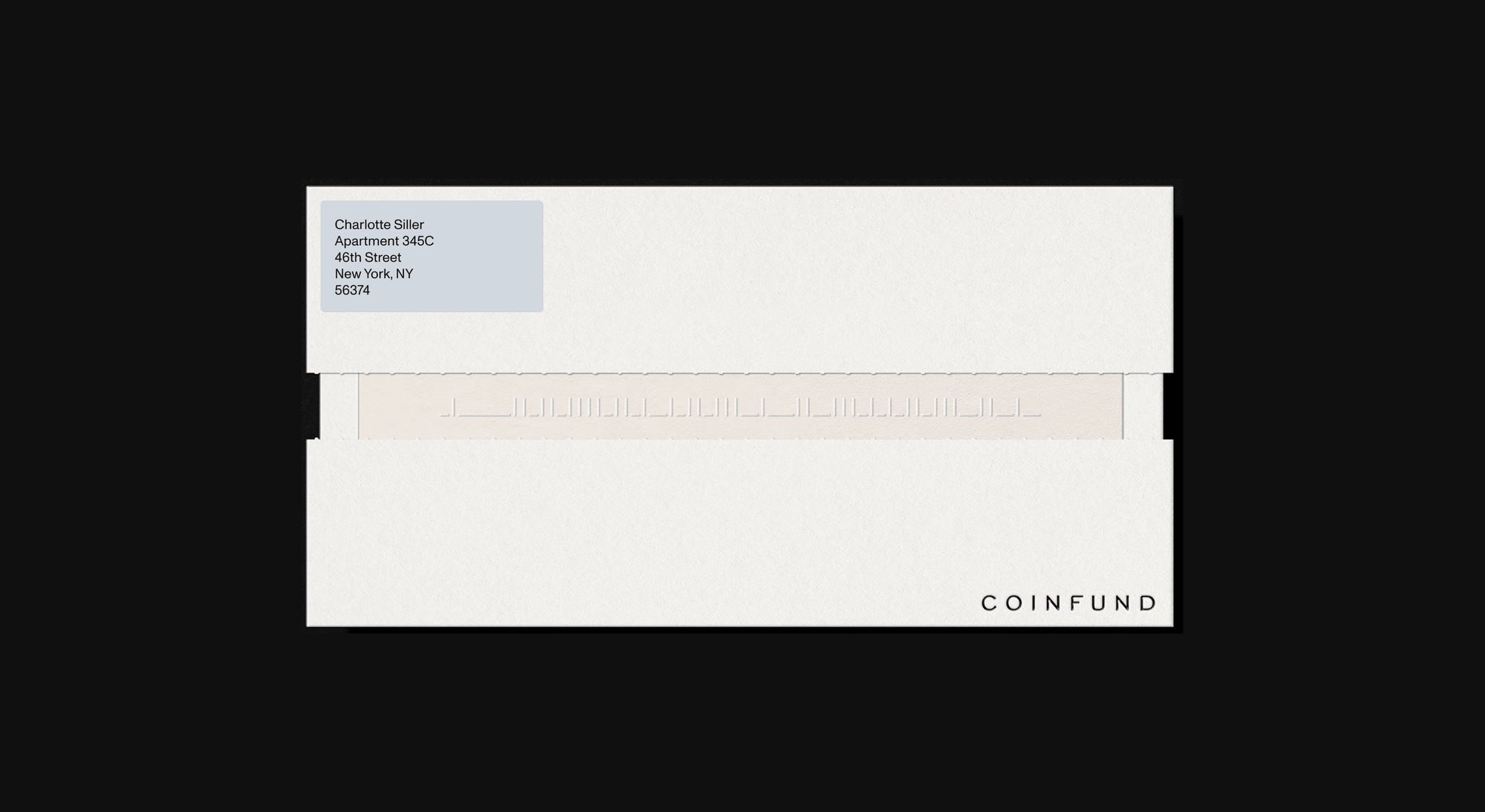 Rippable envelope with branded elements