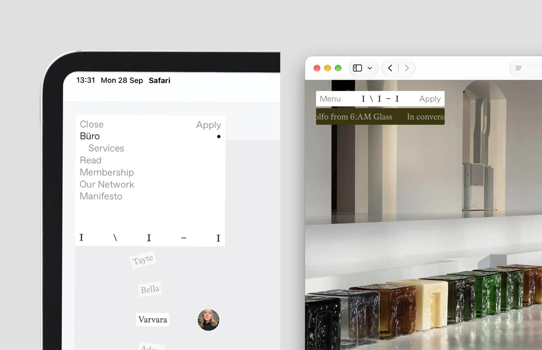 Website details of navigation
