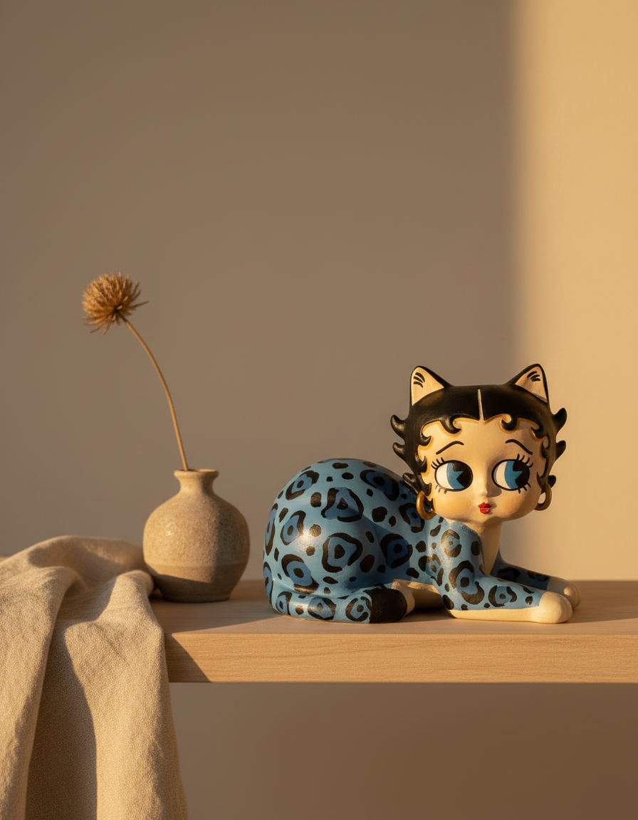 Betty Boop Blue Cat