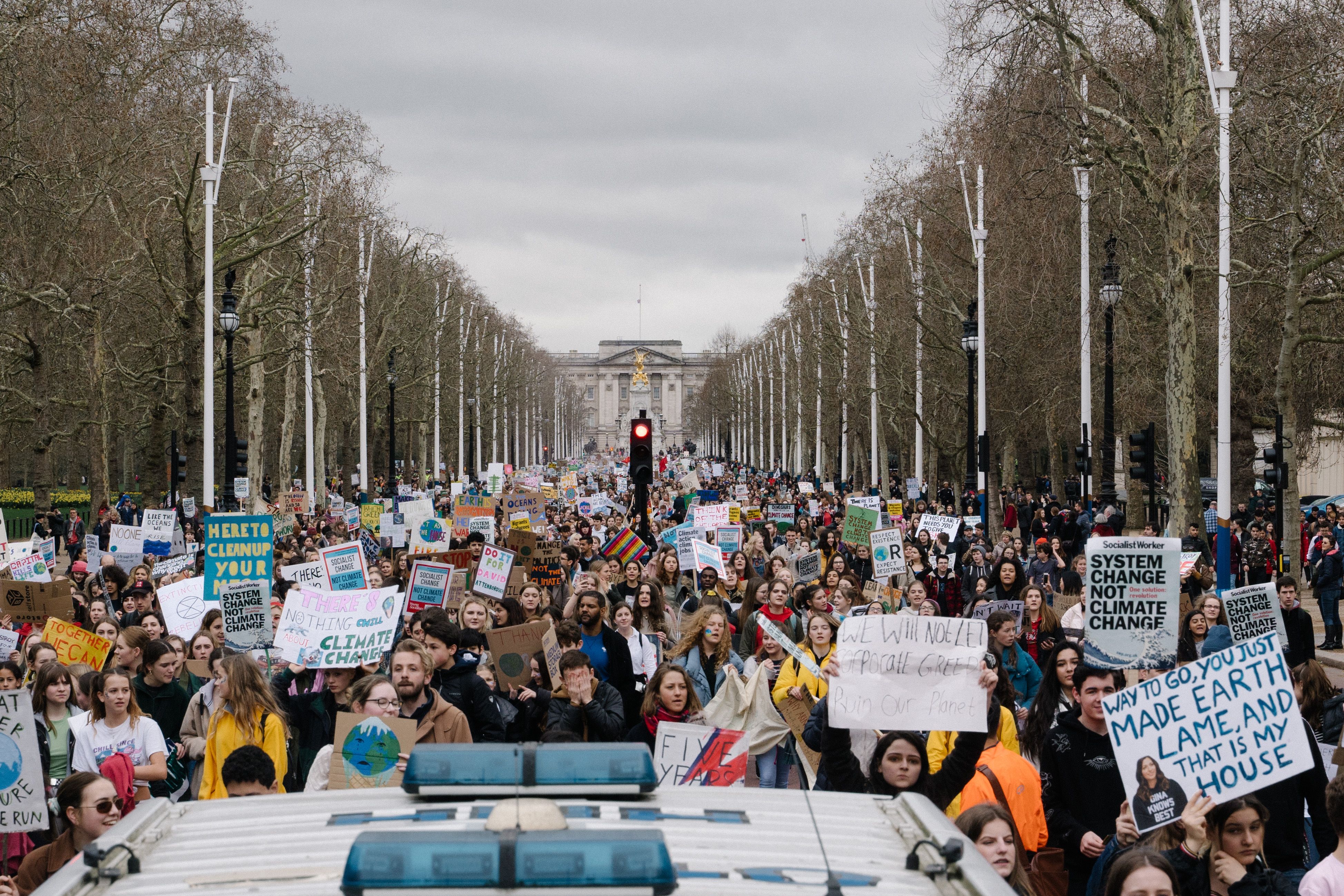 Student climate march London