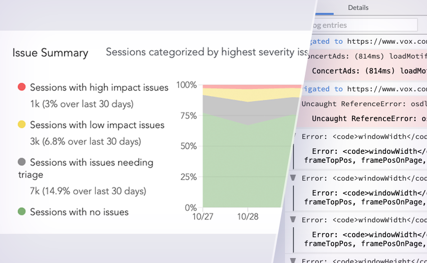 Error tracking and management
