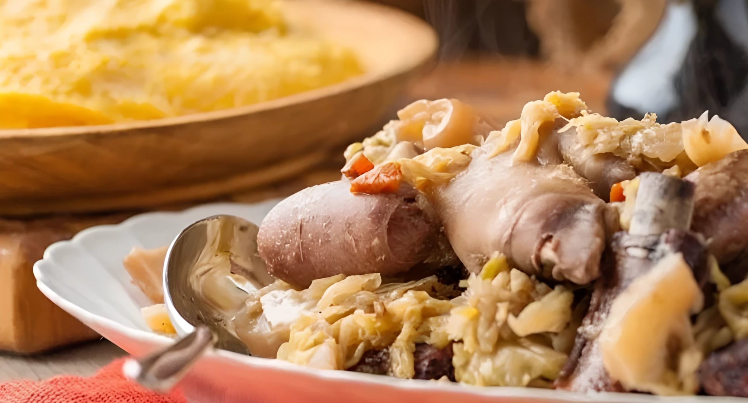 La cassöla con verze e polenta