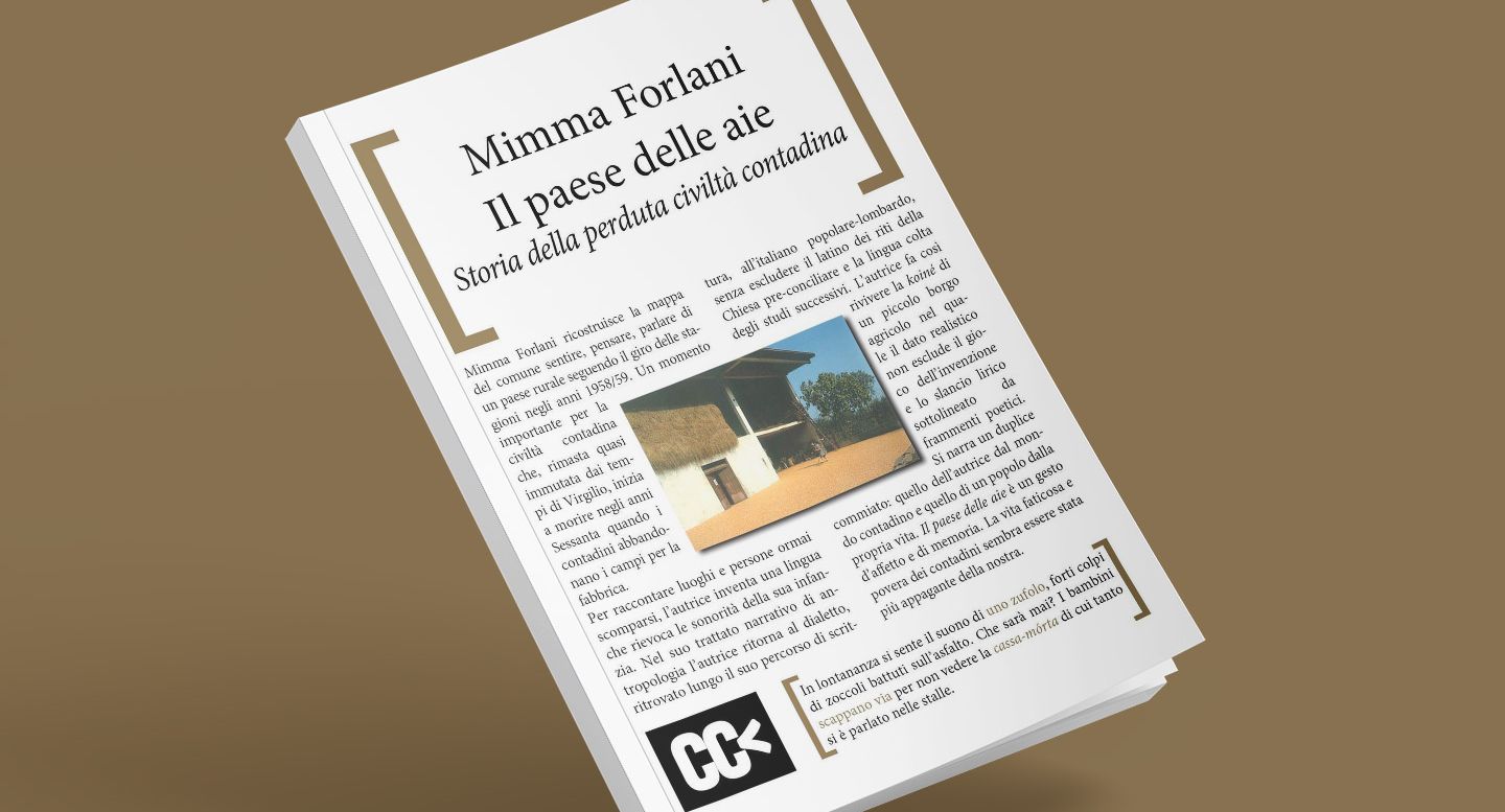 Mimma Forlani «Il paese delle aie» Storia della perduta civiltà contadina