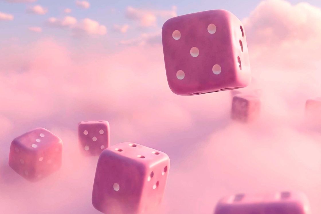pink dice
