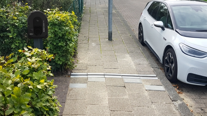 Kabelgoottegel: thuis laden zonder oprit (2026) | Xolvere