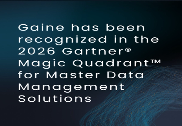 Gaine has been recognized in the 2026 Gartner Magic Quadrant for Master Data Management Solutions