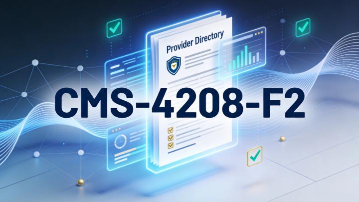 Abstract to illustrate provider directories and CMS-4208-F2