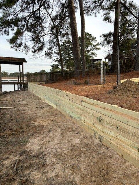 Shoreline Stabilization With Boardwalk And Boat Shelter