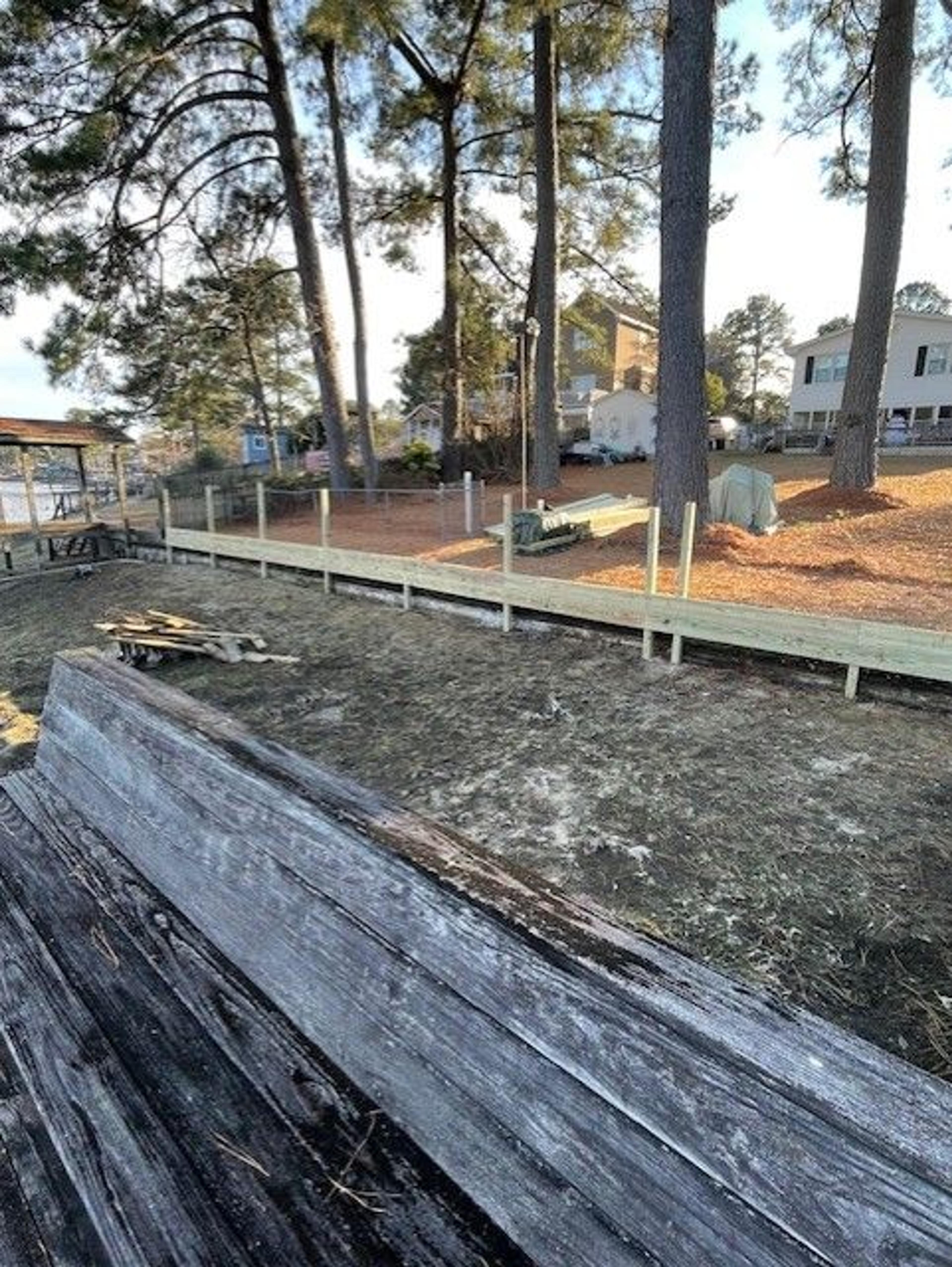 Shoreline Stabilization With Boardwalk And Boat Shelter