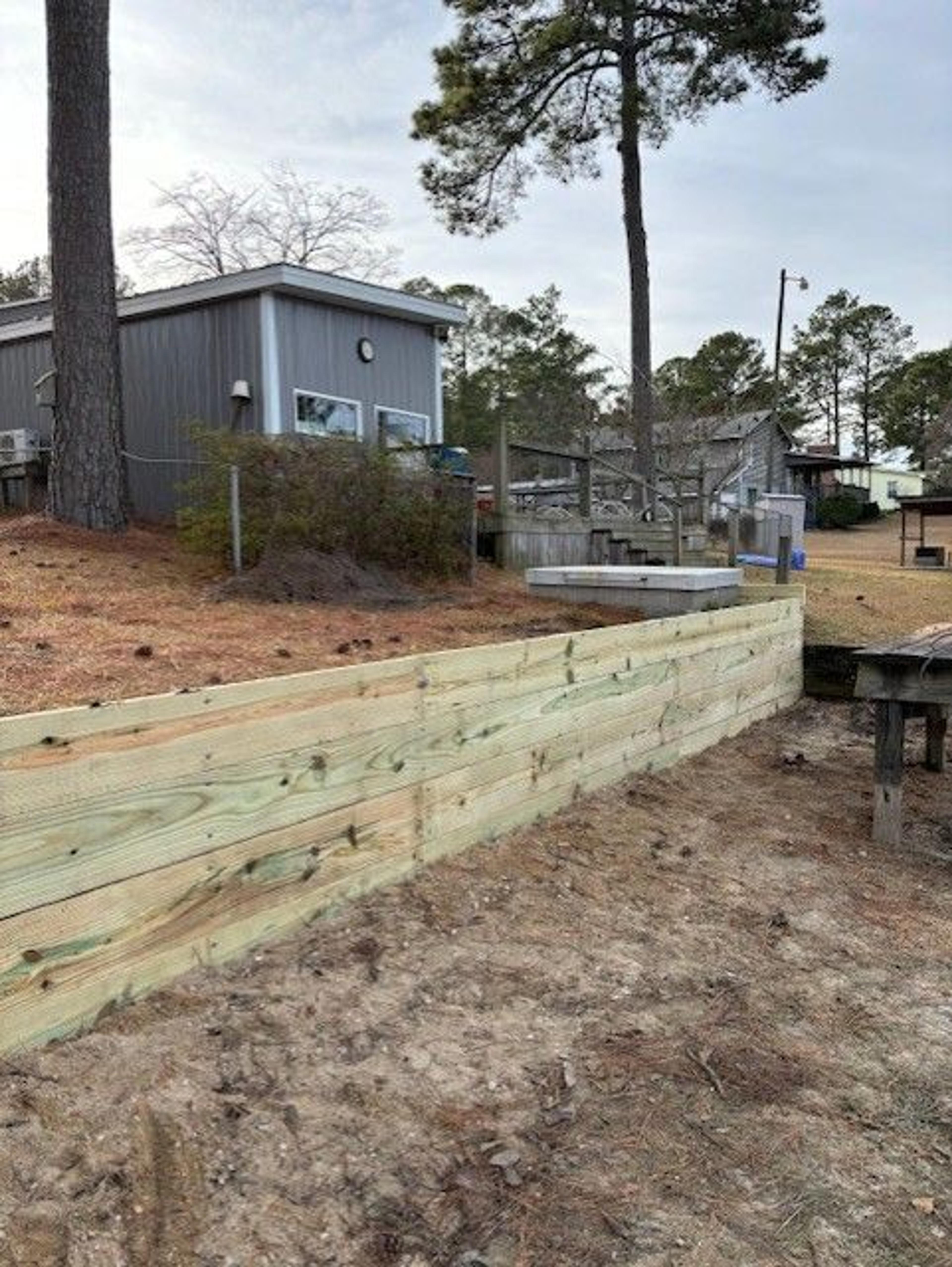 Shoreline Stabilization With Boardwalk And Boat Shelter