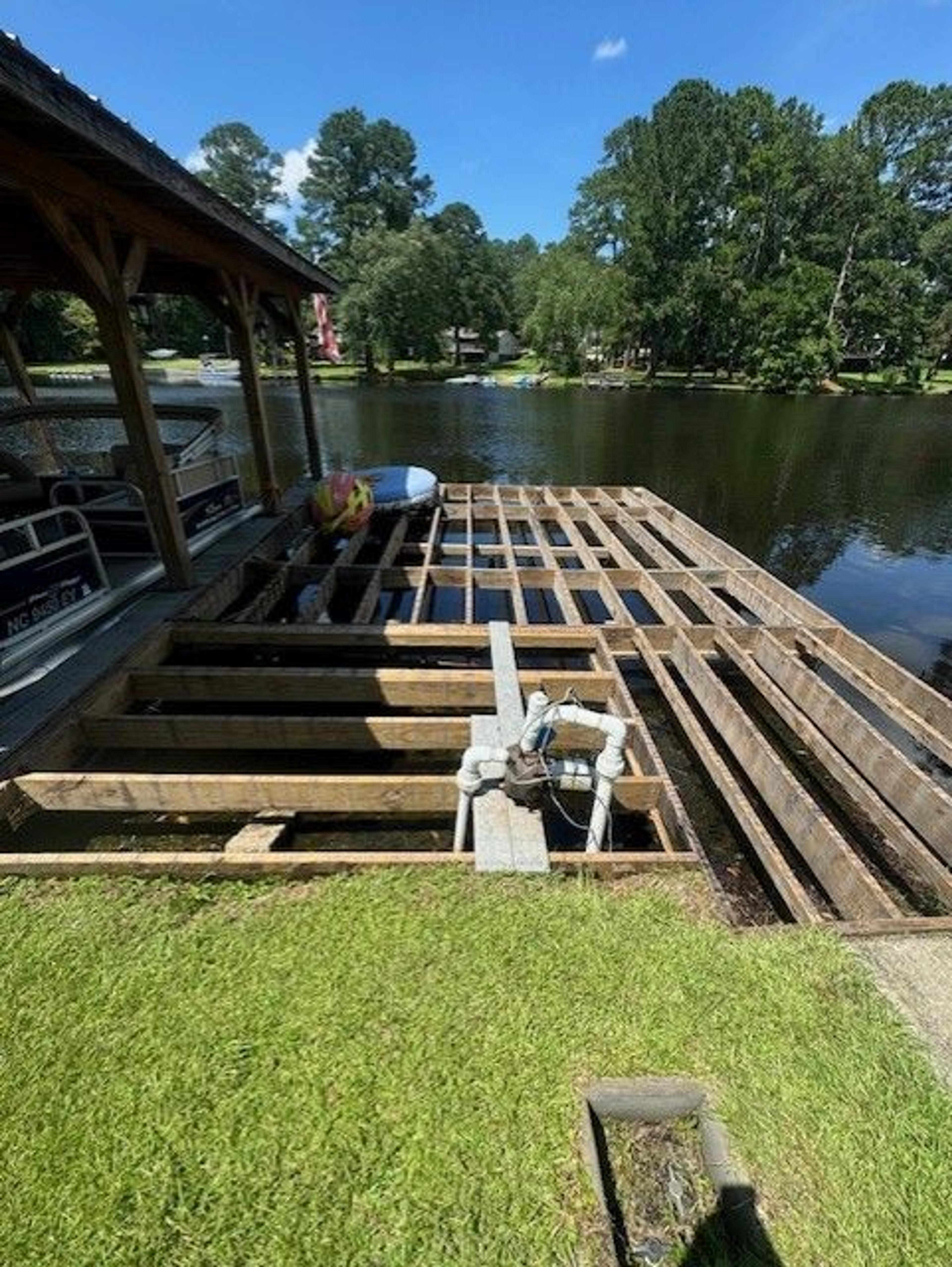 Lake Dock Refresh — before