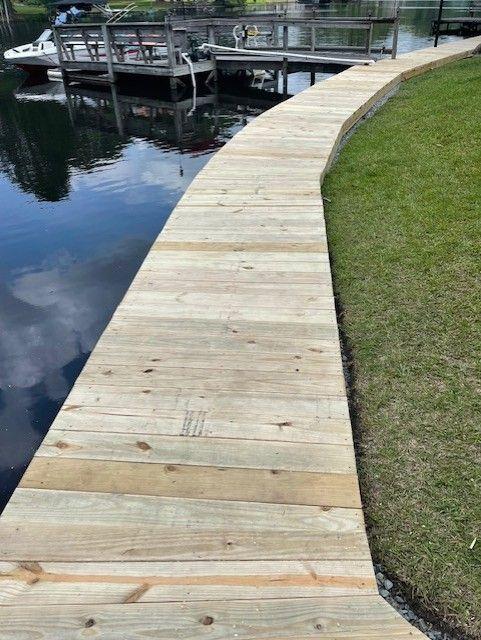 Seawall And Boardwalk
