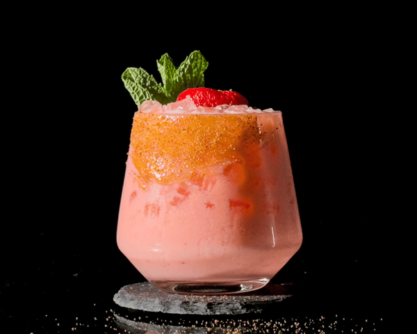 Strawberry Shortstop cocktail with Ameragave Silver American Agave Spirits