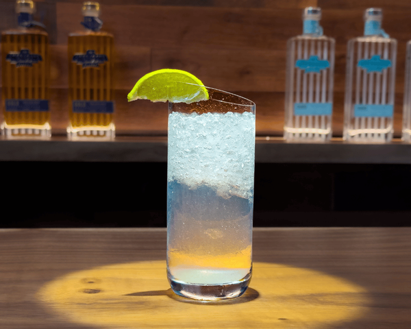 Glass of Ranch water with Ameragave Silver