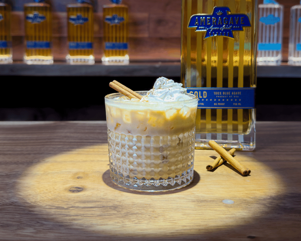 Pumpkin Pie Cocktail with Ameragave Gold American Agave Spirits