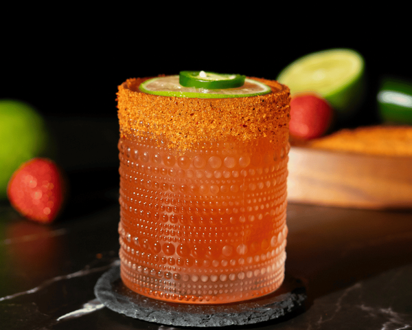 Spicy strawberry margarita