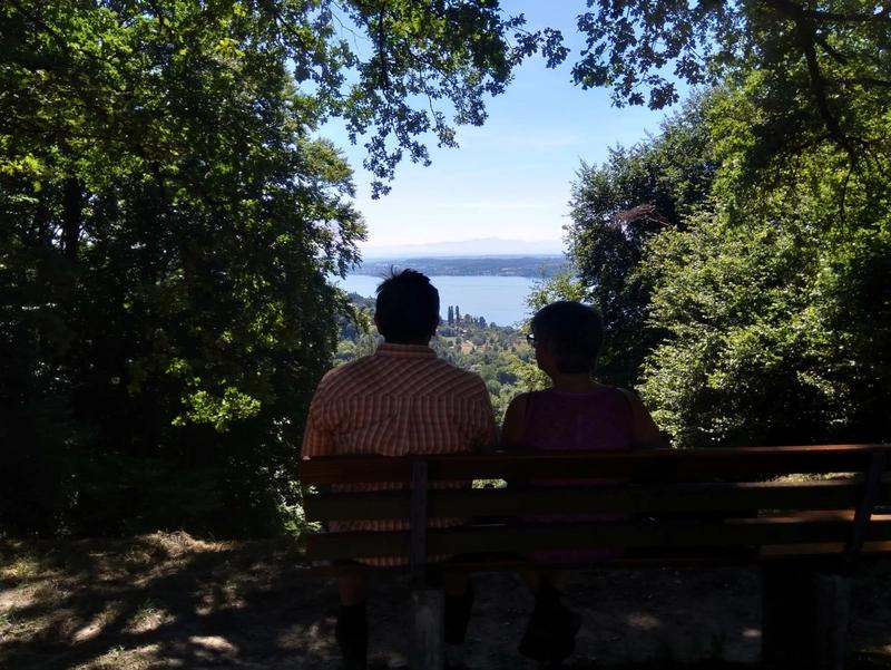 Pause am Wanderweg Seegang