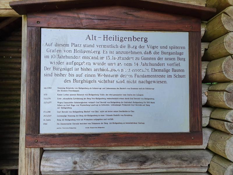 Rastplatz bei Alt-Heiligenberg