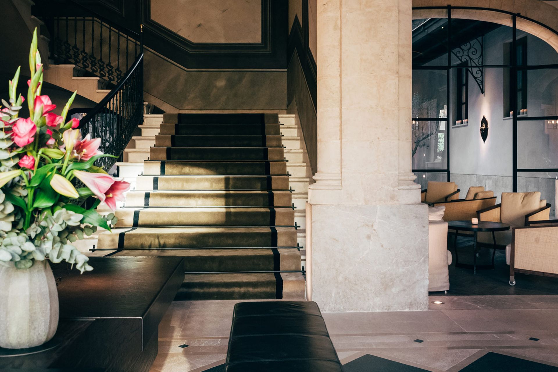 Historische Fassade des Sant Francesc Hotel Singular in Palma