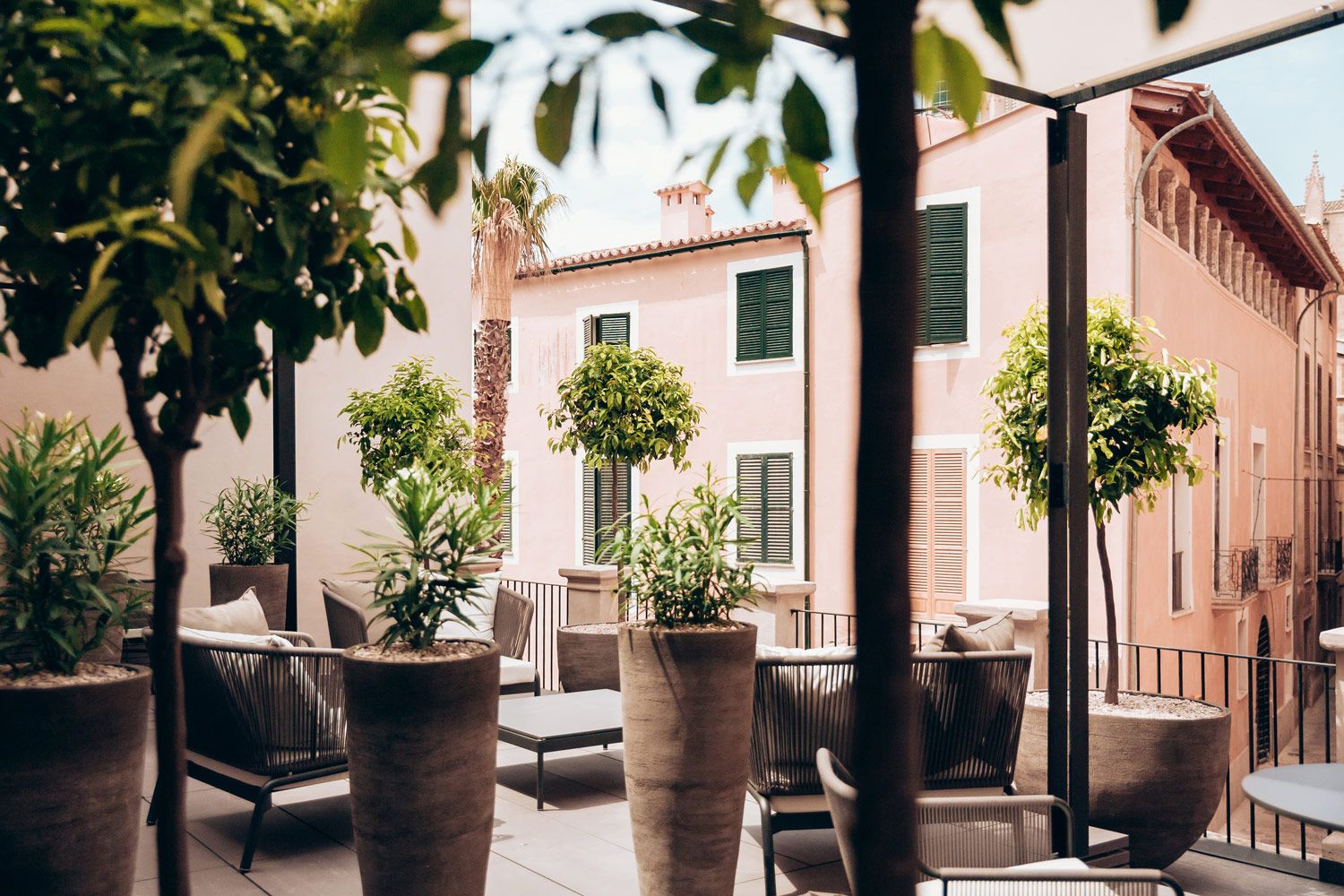 Blick über Palma vom Sant Francesc Hotel