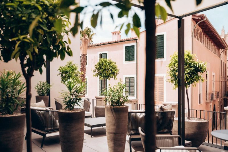 Blick über Palma vom Sant Francesc Hotel