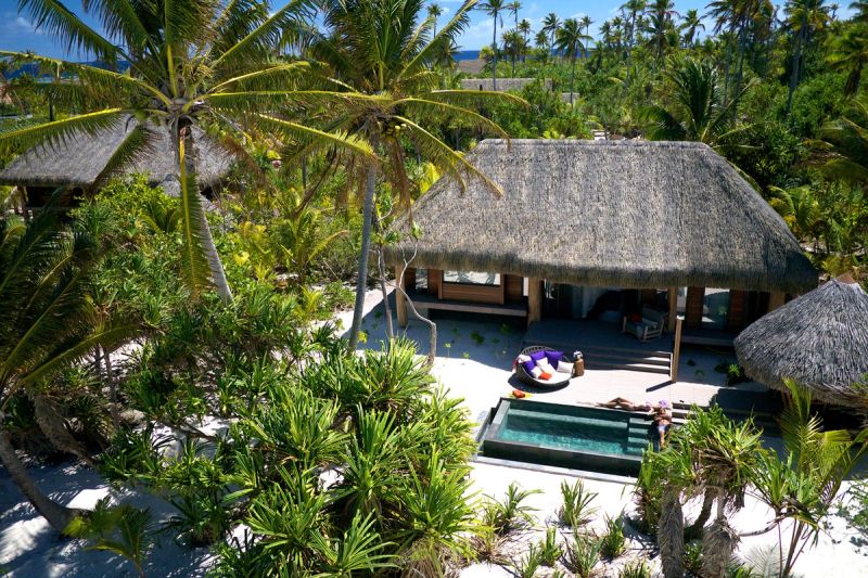 Luxusvilla am Strand von The Brando auf Tetiaroa