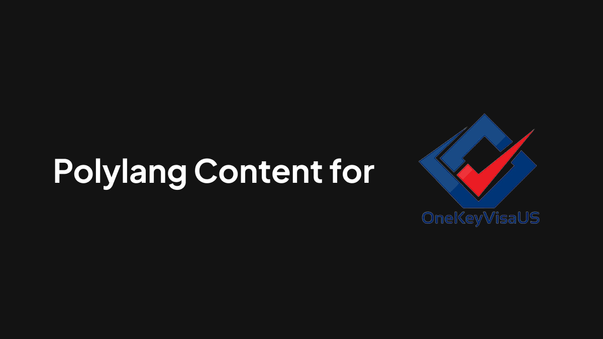 polylang for onekey visa