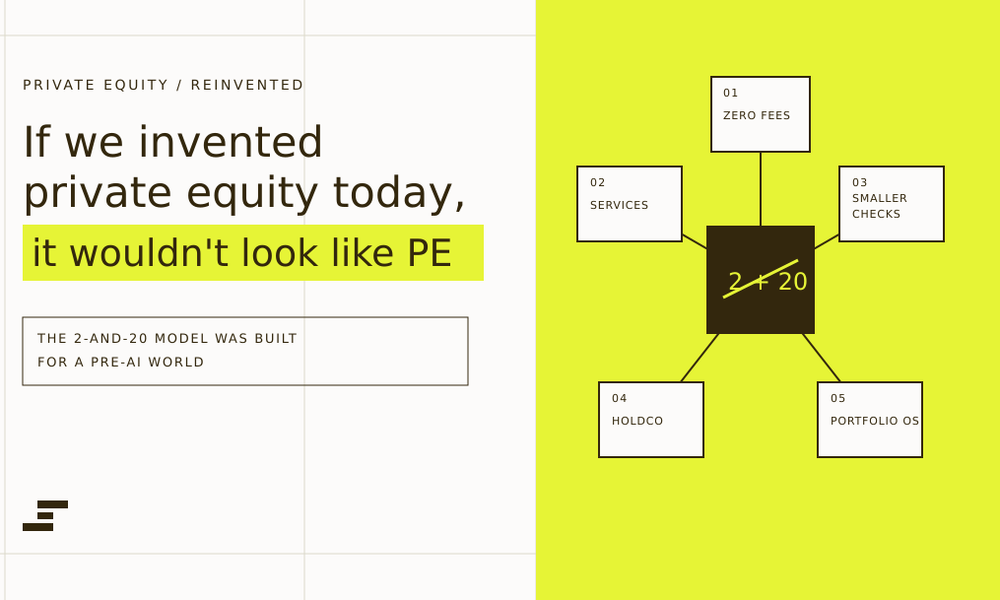 Private Equity Was Built for a World Where Intelligence Was Expensive