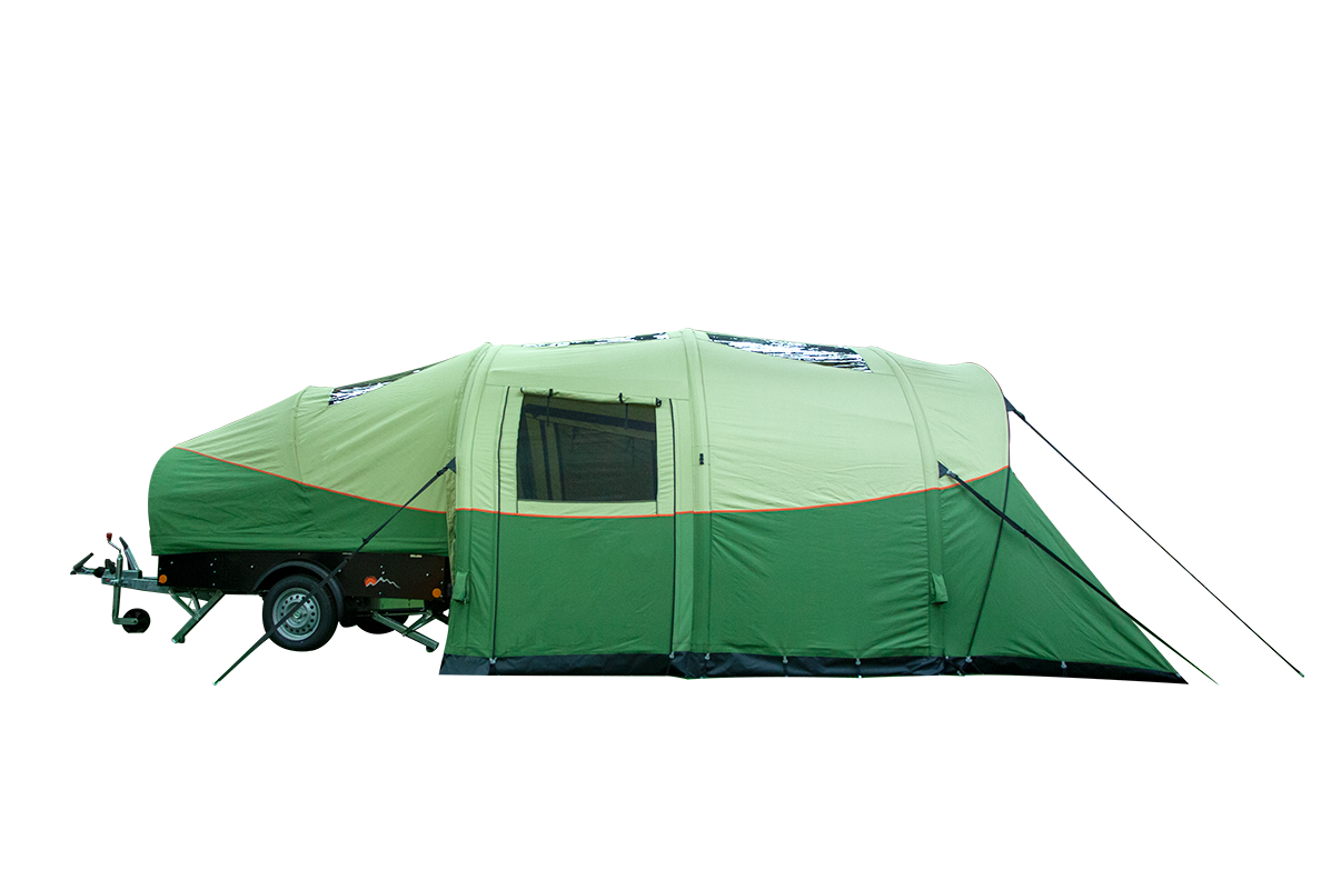 Alpenkreuzer OpenAir trailer tent with side doors closed