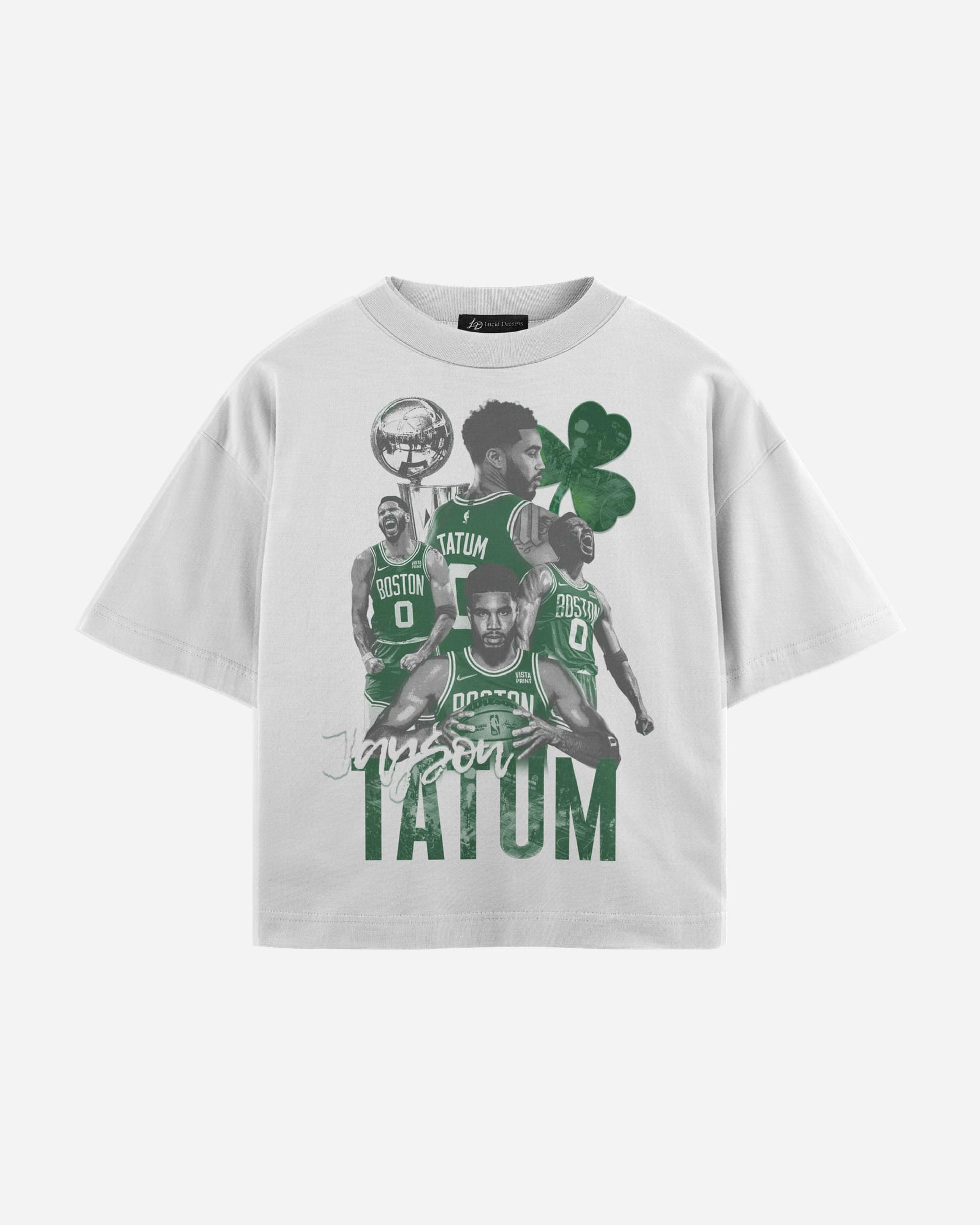Jayson Tatum Tee in White, front, laid flat