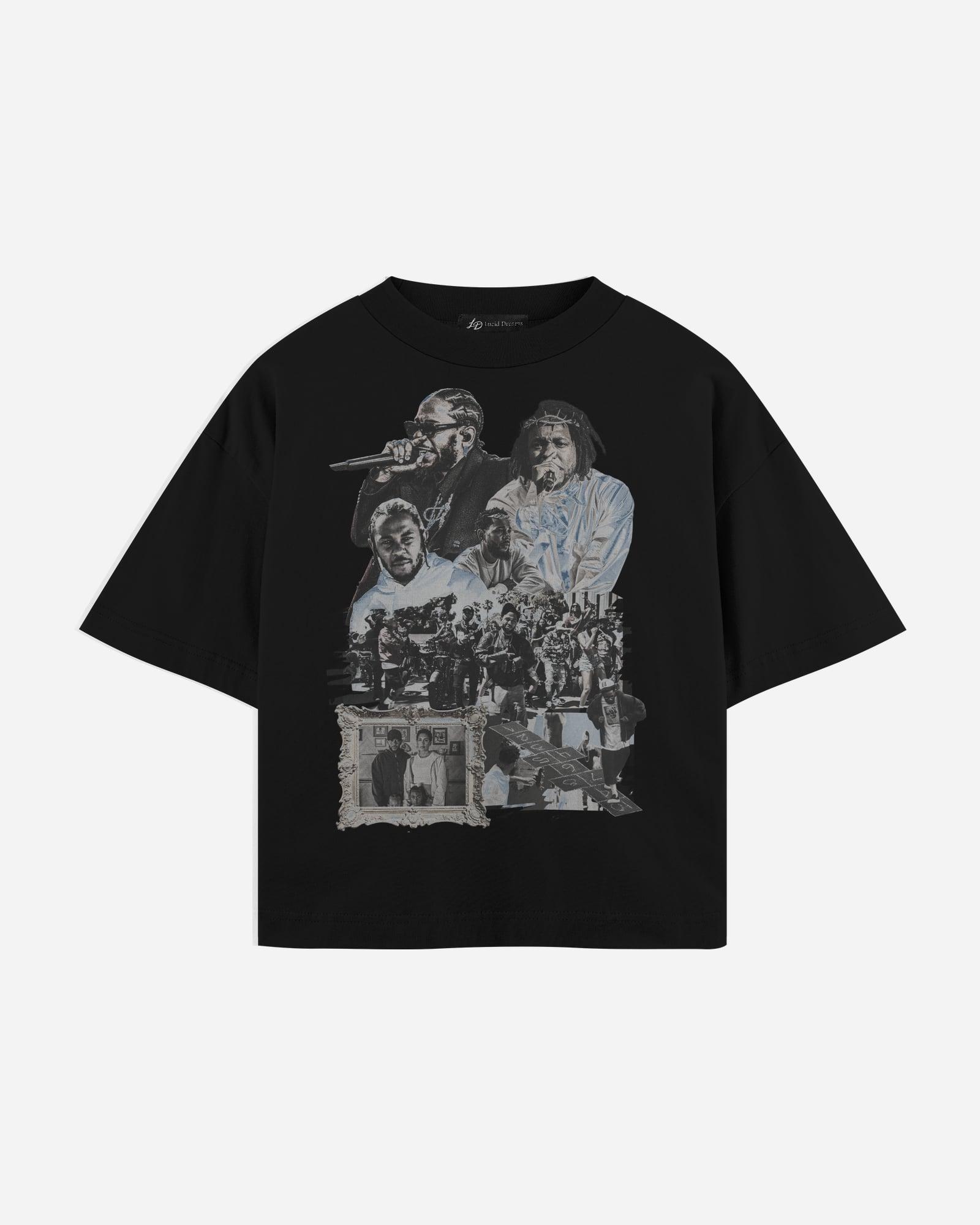 Kendrick Lamar Tee in Black, front, laid flat