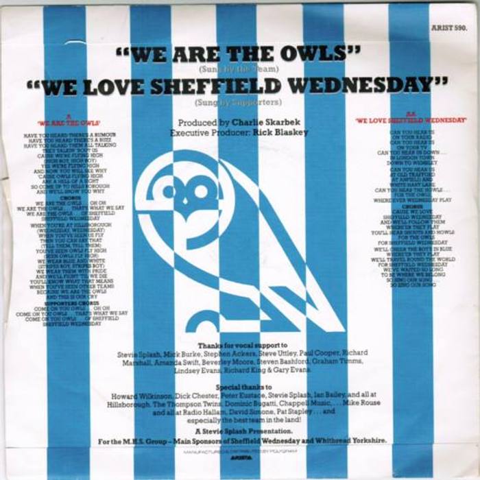 Sheffield wednesday we are the owls