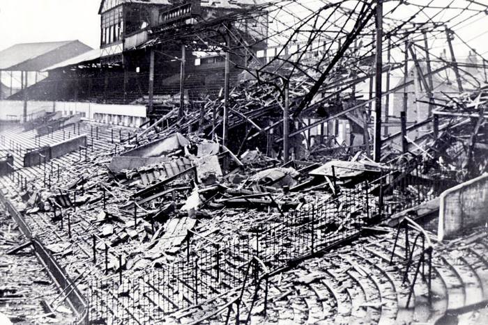Bramall Lane - the Blitz - Arnold Lavers