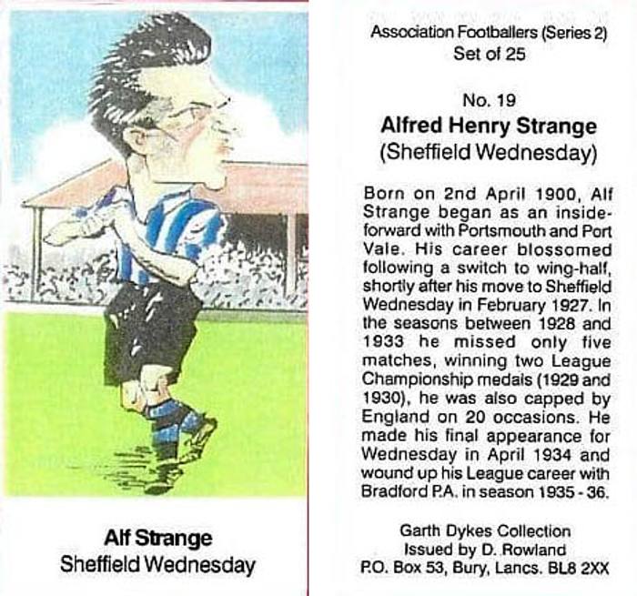 SWFC Alf Strange