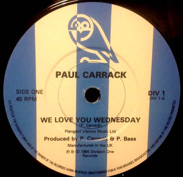 SWFC We Love you Wednesday - Paul Carrack label