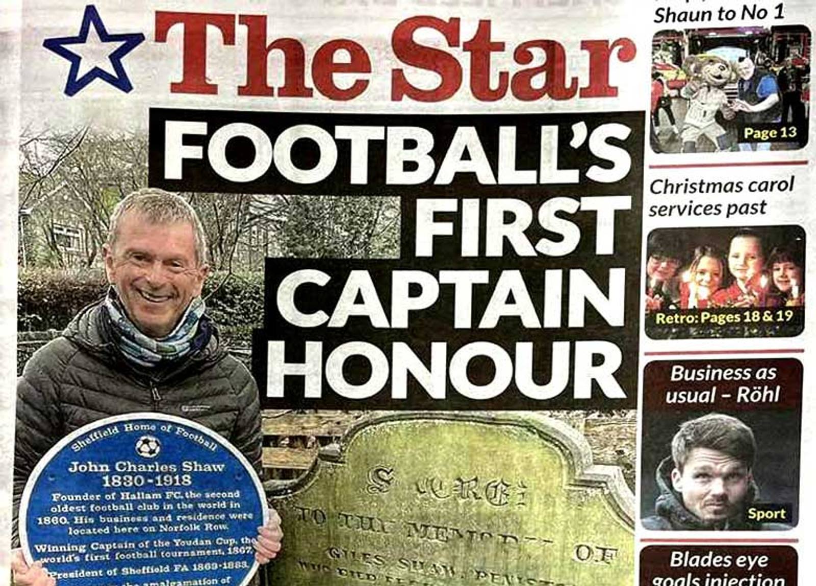 Shaw plaque in the news
