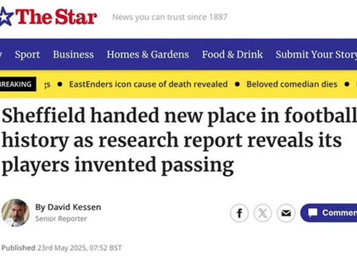 Sheffield invented passing