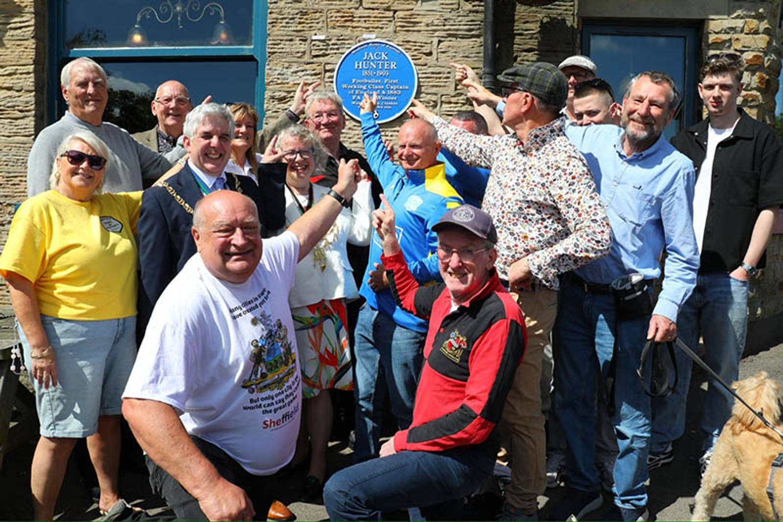 Jack Hunter honoured with a Blue Plaque
